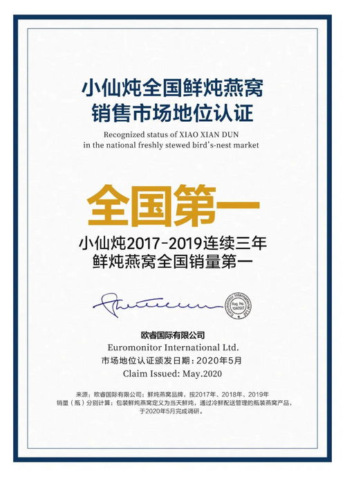 堅(jiān)守品質(zhì)，矢志創(chuàng)新 小仙燉榮登中國10大食品創(chuàng)新公司榜